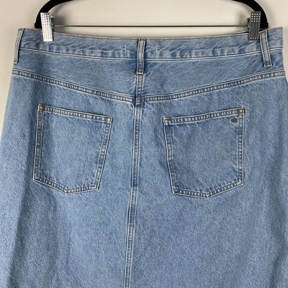 Madewell Denim Split Hem Maxi Skirt in Merrimon Wash Womens Size 33 - Picture 5 of 10